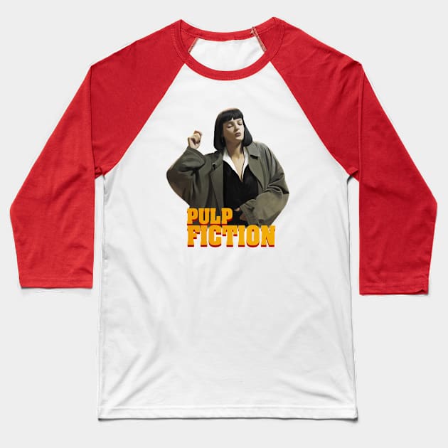 Mia Wallace Baseball T-Shirt by tay92